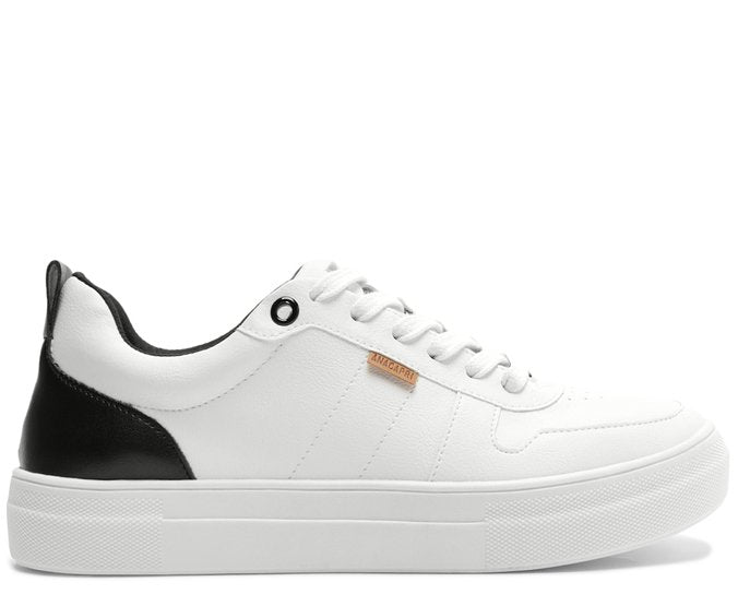 Tênis Sola Alta Classy Branco e Preto