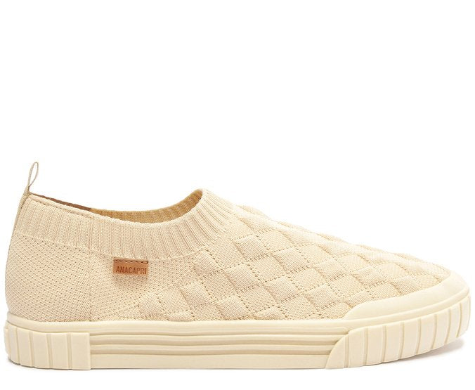 Tênis Slip On Knit Alê Bege
