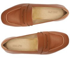 Mocassim Loafer Salto Bloco Marrom com Detalhes Modernos e Palmilha Confortável