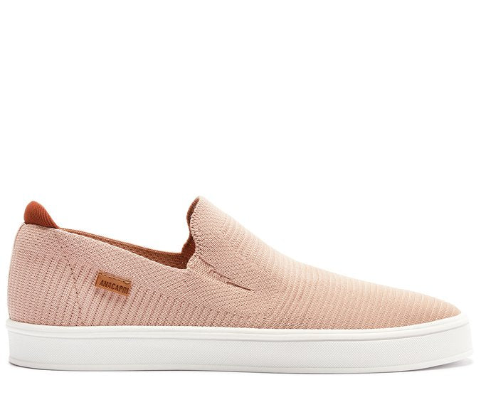 Tênis Slip On Riscado Knit Rosa