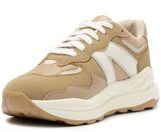 Tênis Sporty Mia Feminino Marrom e Branco com Solado Esportivo Leve