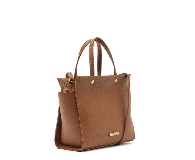 Bolsa Tote Média Croco Marrom Coffee