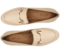 Mocassim Feminino Bridão Essencial Dourado com Bridão Metálico