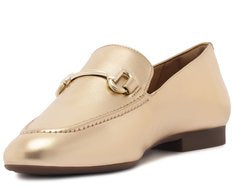 Mocassim Feminino Bridão Essencial Dourado com Bridão Metálico
