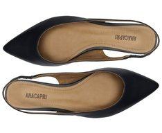 Sapatilha Slingback Feminina Azul Navy Bico Fino Elegante Confortável