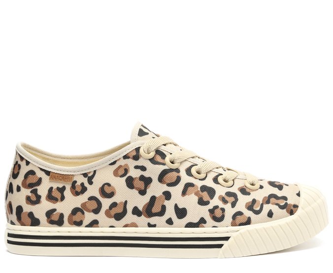Tênis Lona Alê Onça Animal Print