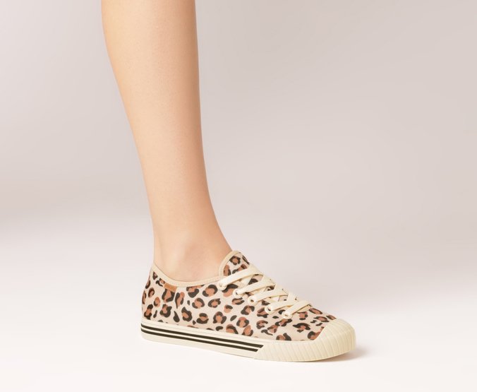 Tênis Lona Alê Onça Animal Print