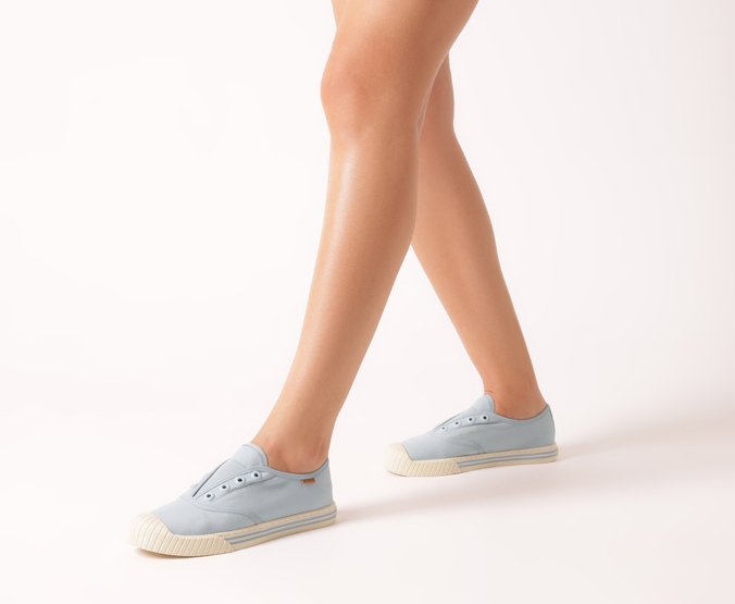 Tênis Slip On Lona Alê Azul