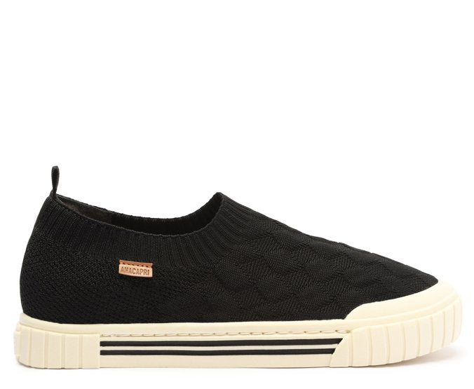 Tênis Slip On Knit Alê Preto