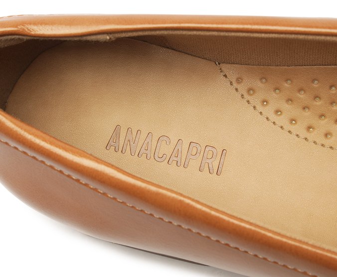 Mocassim Loafer Feminino Marrom Com Salto Rasteiro Confortável