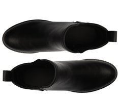 Bota Cano Baixo Basic Preta Casual Feminina Confortável