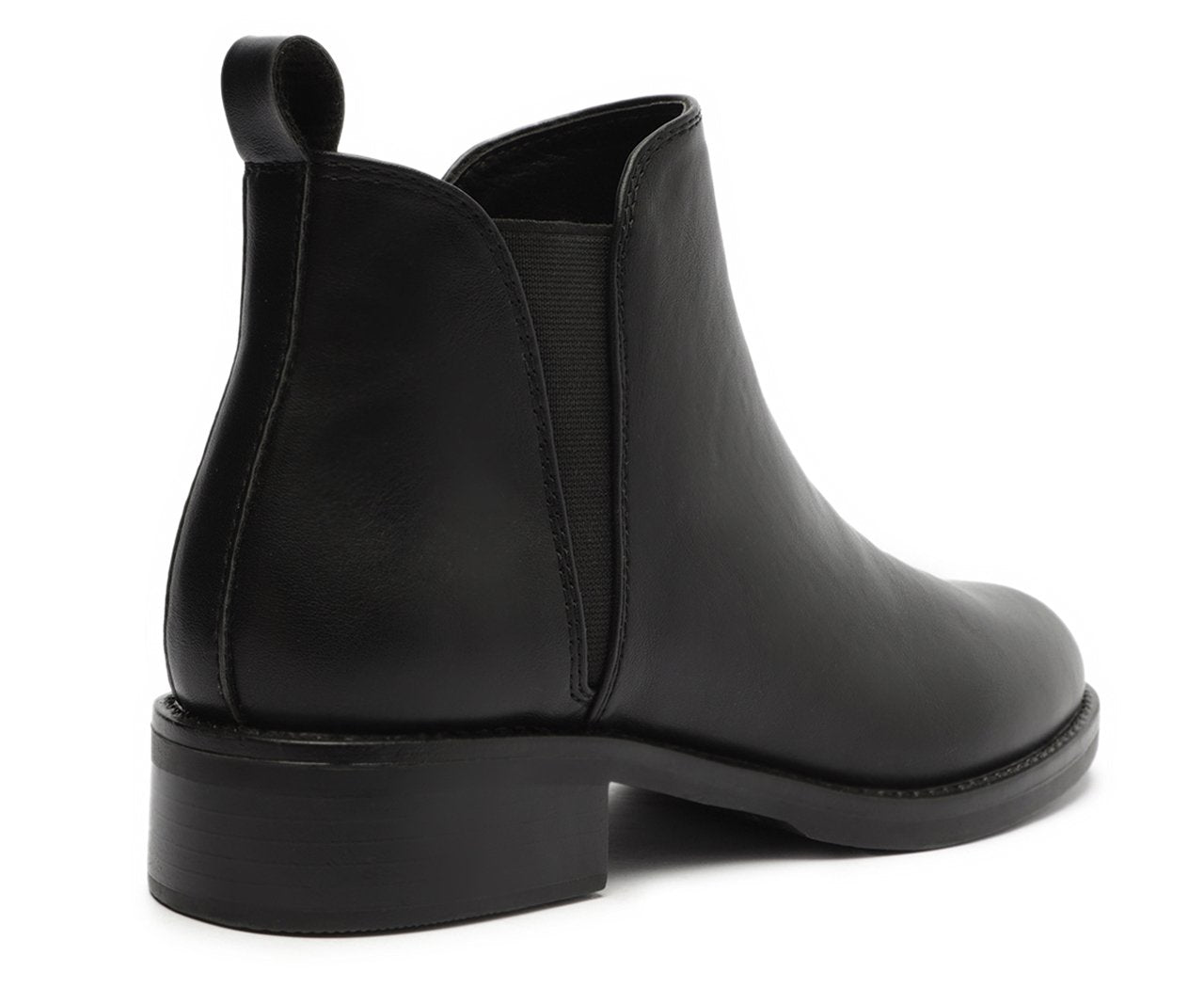 Bota Cano Baixo Basic Preta Casual Feminina Confortável
