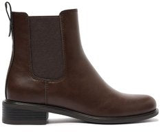 Bota Chelsea Cano Curto Marrom Com Solado Emborrachado Feminina