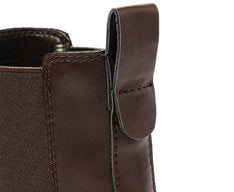 Bota Chelsea Cano Curto Marrom Com Solado Emborrachado Feminina