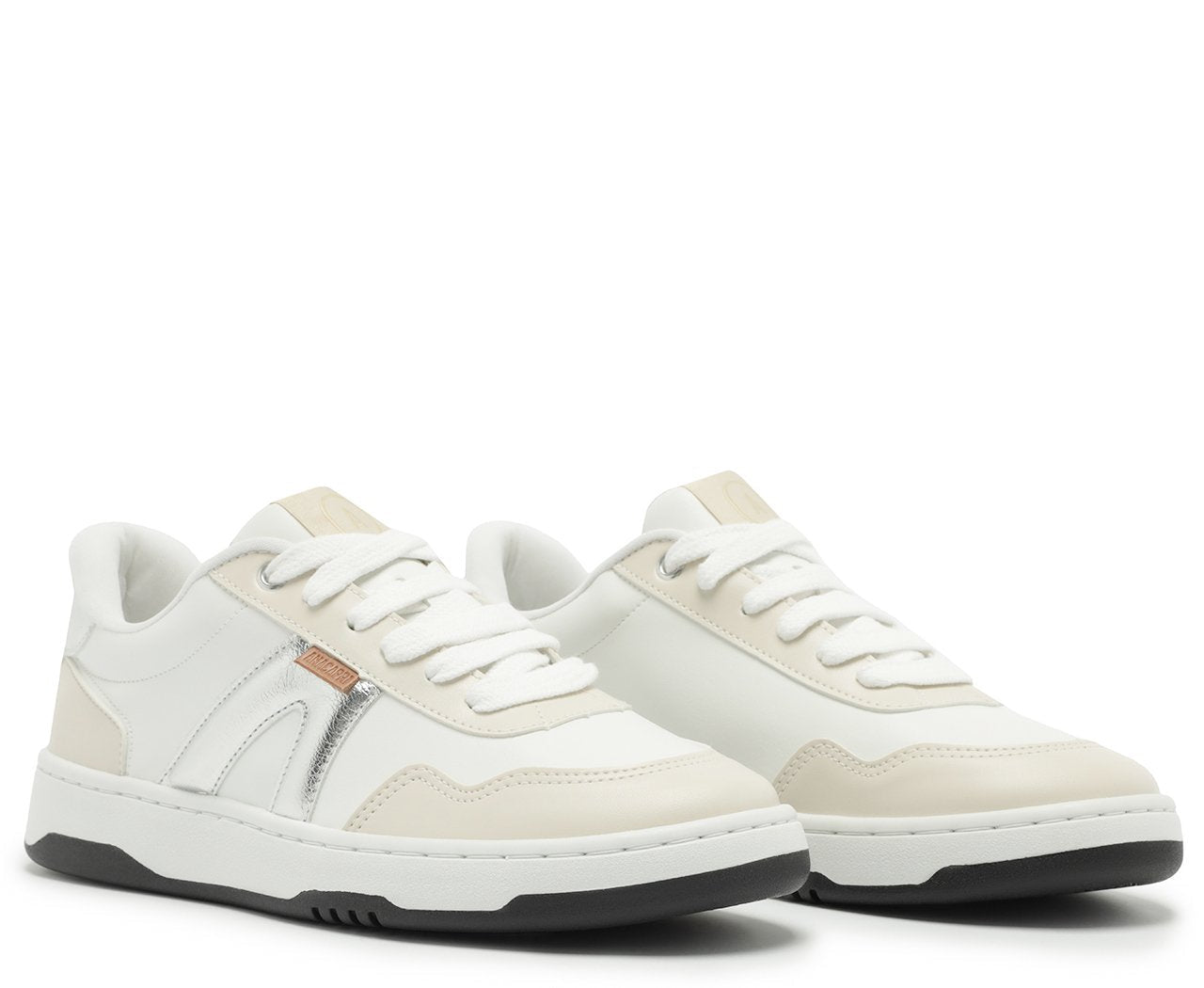 Tênis AC1119 Branco E Prata
