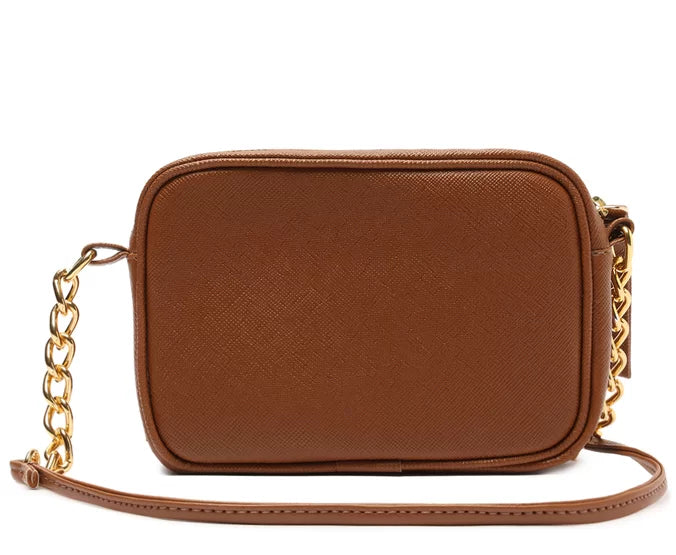 Crossbody Marrom Essencial Pequena