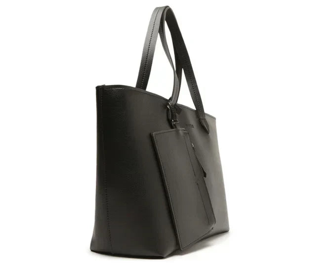 Bolsa Shopping Grande Com Pouch Preta