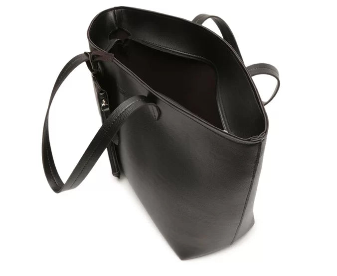Bolsa Shopping Grande Com Pouch Preta