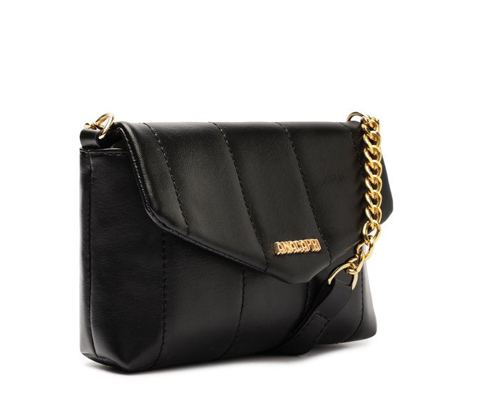 Bolsa Tiracolo Pequena Matelassê Flufy Preta