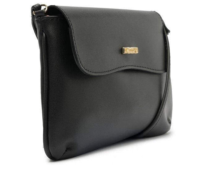 Bolsa Tiracolo Média Dome Preta