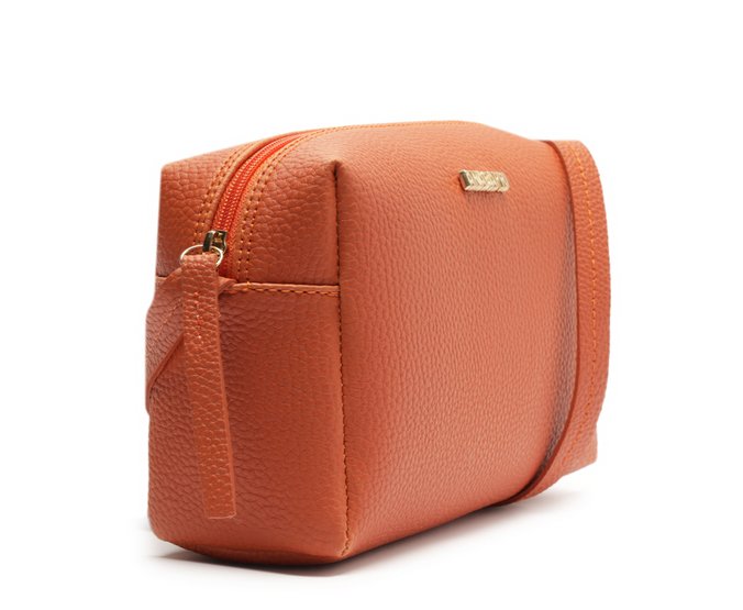 Bolsa Tiracolo Média Arredondada Laranja