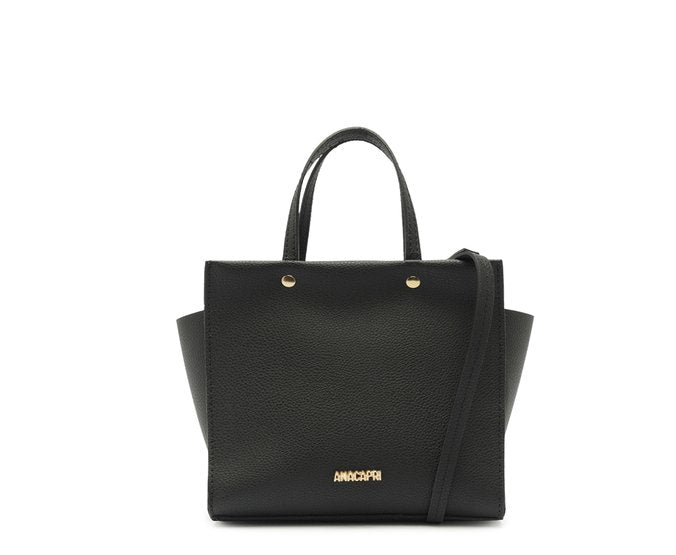 Bolsa Tote Média Croco Preta