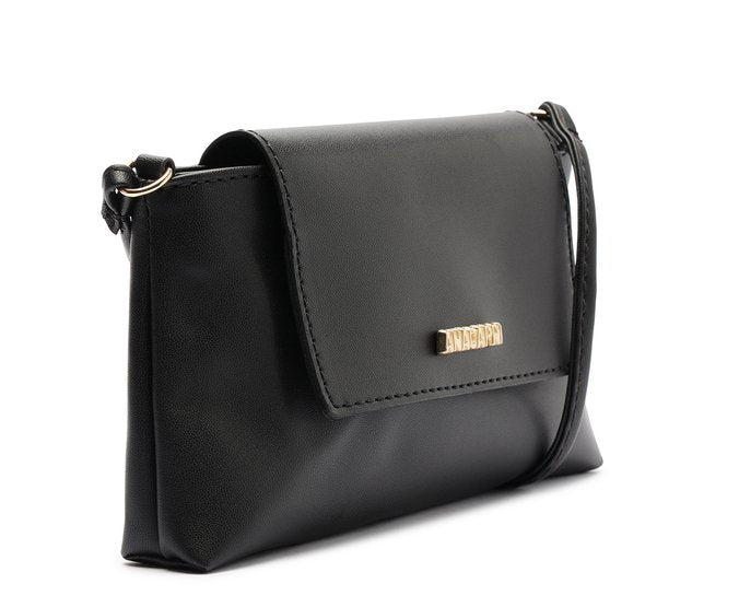 Bolsa Tiracolo Pequena Envelope Preta